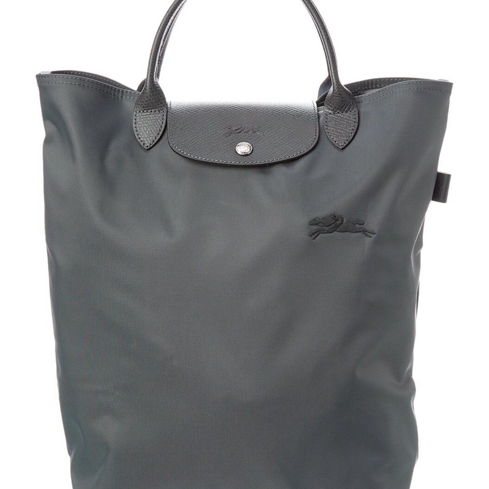 NWT Longchamp Le Piliage Gray Nylon small  handbag